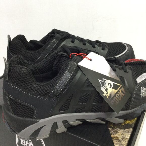 Rocky Mens Trail Blade Work Shoes Sneakers Composite Toe Black Size US 10W NWB - Picture 2 of 10